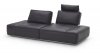 1323 Modular Sectional Sofa in Grey Italian Full Leather by J&M