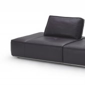 1323 Modular Sectional Sofa in Grey Italian Full Leather by J&M