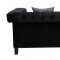 Reventlow Sofa 505817 in Black Velvet Fabric - Coaster w/Options