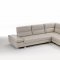 Gemma 7768 Sectional in Pearl Grey Pure Leather by IDP Italia