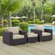 Convene Outdoor Patio Sofa Set 3Pc 2174 Choice of Color - Modway