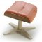 Karma Lounge Chair in Pumpkin Leather by J&M w/Options