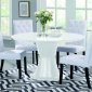 Orbit Round Dining Table in White by Beverly Hills