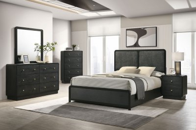 Cavelle Bedroom Set 5Pc 223661 in Black by Coaster