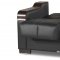 Uptown Sofa Bed in Black PU by Casamode w/Options