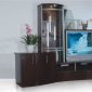 Wenge Finish Contemporary Wall Entertainment Unit