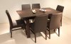 DT318 Dining Table by At Home USA in Brown w/Options