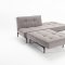 Splitback Sofa Bed in Gray w/Wooden Legs by Innovation w/Options