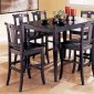 Espresso Finish Modern 7Pc Counter Haight Dining Set w/Options