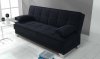 Nexo Sofa Bed Convertible in Black Fabric by Mobista