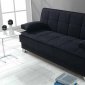 Nexo Sofa Bed Convertible in Black Fabric by Mobista