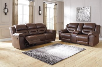 Stoneland Motion Sofa & Loveseat Set 39904 in Brown by Ashley [SFAS-39904 Stoneland Brown]