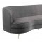 Flare Sofa TOV-L6192 in Gray Tweed Fabric by TOV Furniture