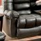 185500 Orleans Power Reclining Sofa in Black PU by Chelsea