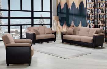 Aspen Milano Vizon Sofa Bed in Fabric by Istikbal w/Options [IKSB-Aspen Milano Vizon]