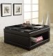 Fleming Cocktail Ottoman 4732PU by Homelegance in Dark Vinyl