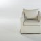 Barlow Swivel Accent Chair & Ottoman in Cream Fabric by Bellona