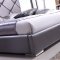 Verona Bed in Gray Half Leather by Casabianca