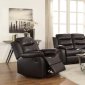 Rodman Motion Sofa 602221 in Dark Brown by Coaster w/Options