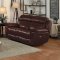 Spruce Motion Sofa 8399 in Brown Leather by Homelegance