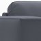 Manhattan Sectional Sofa in Dark Gray Leather by ESF