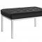 Loft Bench in Black, White or Tan Leather by Modway w/Options