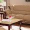 Elegant Honey Color Bonded Leather Living Room Sofa w/Options