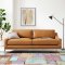 Harness Sofa in Tan Leather by Modway w/Options