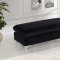 Naomi Sectional Sofa 636 in Black Velvet Fabric by Meridian