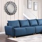 Marcin Sectional Sofa 51820 in Blue Fabric by Acme