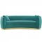 Resolute Sofa in Teal Velvet Fabric by Modway