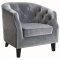 902711 Accent Chair in Dusty Blue Velvet Fabric by Coaster