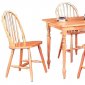 Natural Finish Classic 5Pc Dinette Set w/Rectangle Leg Table