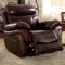 Kinsley Reclining Sofa CM6983 in Brown Top Grain Leather Match