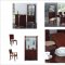 Deep Cherry Finish Contemporary Dining Set