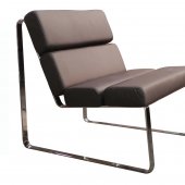 Angel Chair in Brown Leatherette by Whiteline Imports