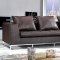 Brown, Black or Ivory Full Leather Sectional Sofa W/Tufted Seat