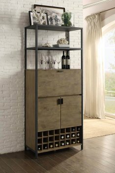 Barolo Wine Cabinet 4517 in Natural Finish by Homelegance [HECA-4517-Barolo]