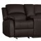 Clarkdale Recliner Sofa 9928DBR in Dark Brown by Homelegance