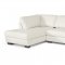 Orland Sectional Sofa White Bonded Leather - Wholesale Interiors