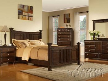 Acme Espresso Finish Classic Caja Bedroom w/Options [AMBS-19940-Caja]