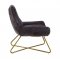 Dhalsim Accent Chair 59666 in Antique Ebony Leather by Acme