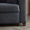 Mocca Sectional Sofa in Dupont Anthracite Fabric by Bellona