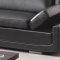 Souli Sofa in Black Bonded Leather by American Eagle Furniture