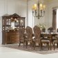 Caramel Finish Classic Dining Room Table w/Optional Items