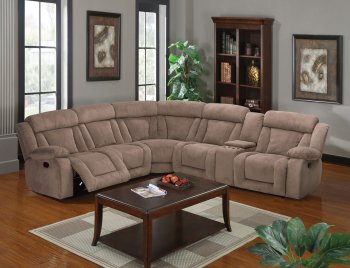 Kylie Recliner Sectional Sofa 53880 in Tan by Acme w/Options [AMSS-53880-Kylie]