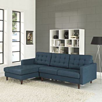 Empress EEI-1666 Sectional in Azure Fabric by Modway w/Option [MWSS-EEI-1666-AZU-Empress]