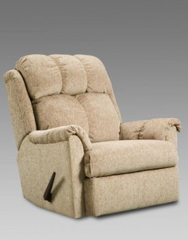 Sand Fabric Modern Elegant Rocker Recliner [CHFRC-V4-2100-TahoeSand]