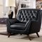 Leia Sofa CM6035BK in Black Bonded Leather Match w/Options