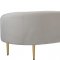 Ritz Sofa 659 in Cream Velvet Fabric by Meridian w/Options